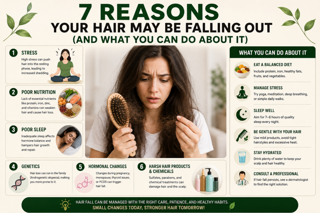 Reasons Your Hair May Be Falling Out (And What You Can Do About It) eske upar image banaa