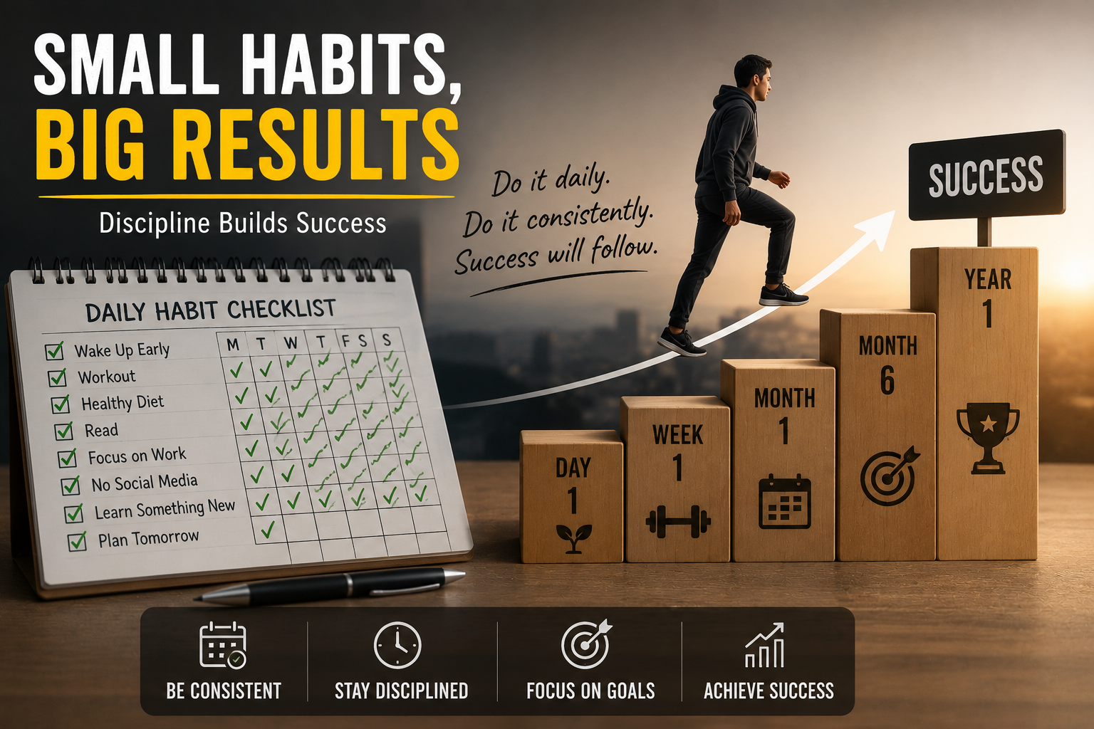 Building success through daily habits