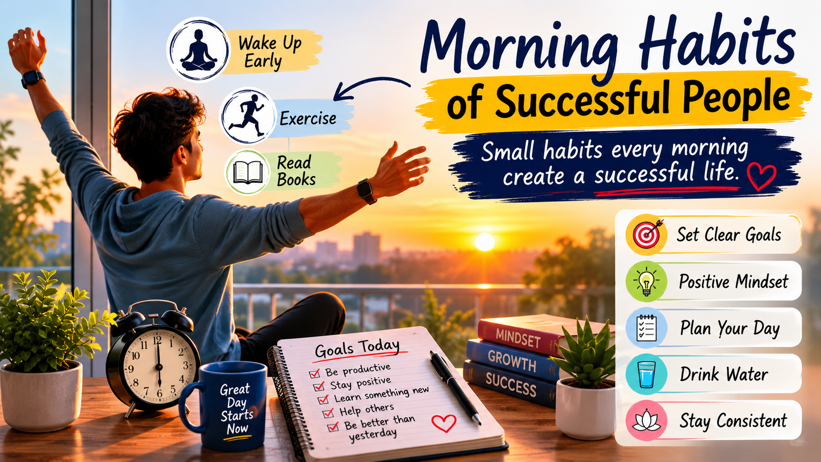 Morning habits that help successful people stay focused and productive