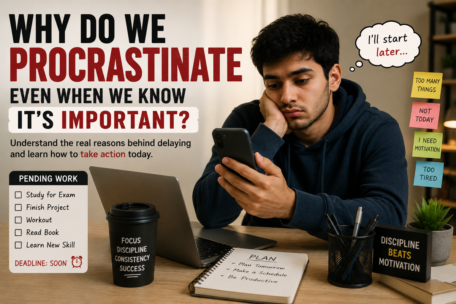 Why Do We Procrastinate Even When We Know It’s Important? The Real Reason Most People Delay Action