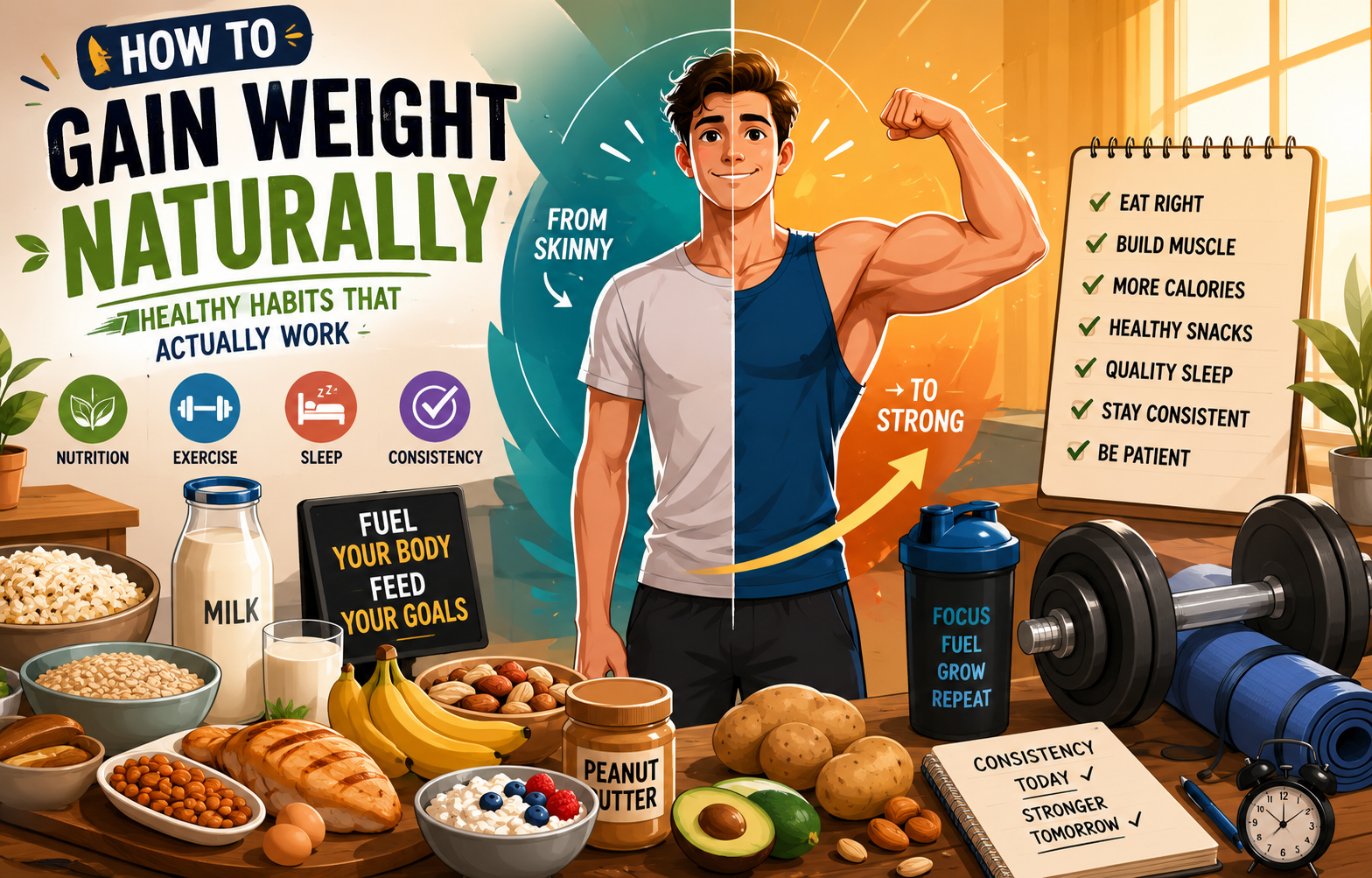 How to Gain Weight Naturally: 7 Healthy Habits That Actually Work